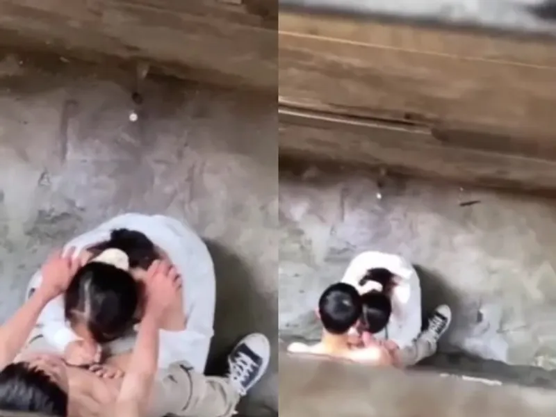Quay lén nữ sinh mút Cậu bé anh yêu ở khe nhà